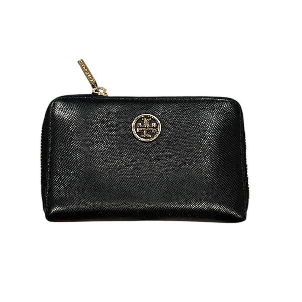Tory Burch Black Zip-Around Wallet